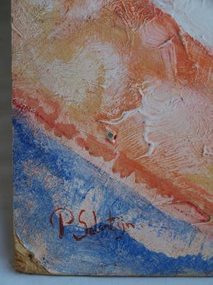 Peter Salentijn - Olieverf op board, ‘Bok’ – 61 x 61 cm kopen? Bied vanaf 1!