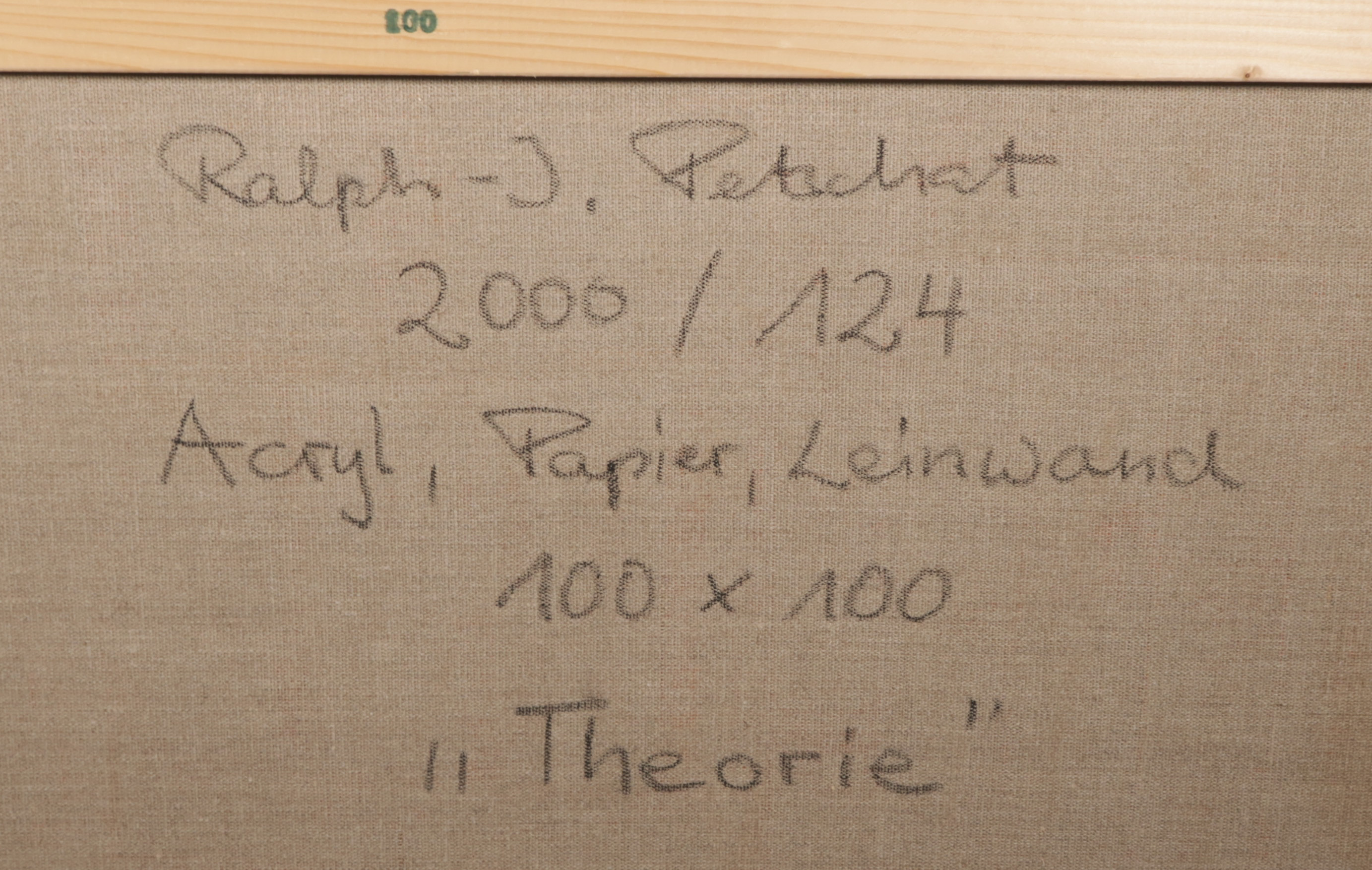 Ralph J. Petschat - Acryl en papier op doek, Theorie  kopen? Bied vanaf 150!