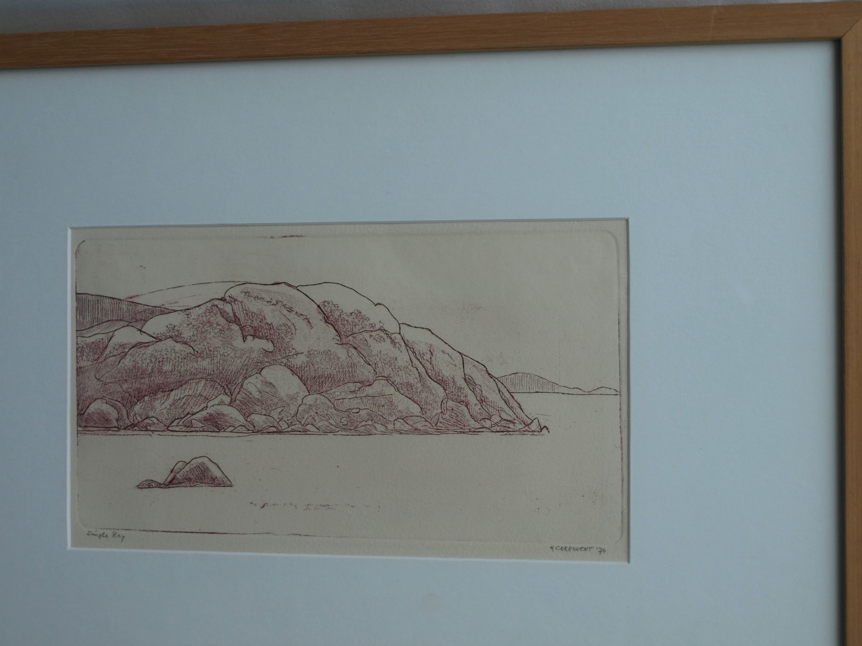 Hans Geernaert - Ets , Dingle Bay, Ierland – gesigneerd & ingelijst – 1976 kopen? Bied vanaf 10!