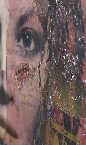 Patrizia Casagranda - Gemengde techniek / Collage op paneel, Zonder titel kopen? Bied vanaf 80!