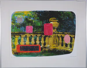 Jelis van Dolderen - 5 zeefdrukken op papier, Hotel Ripotot - Ingelijst kopen? Bied vanaf 80!