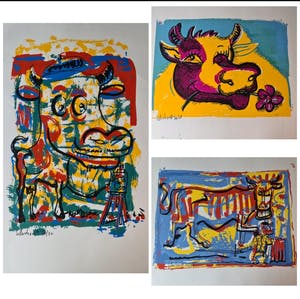 Peter Klashorst - 4 zeefdrukken - handgesigneerd en genummerd kopen? Bied vanaf 1!