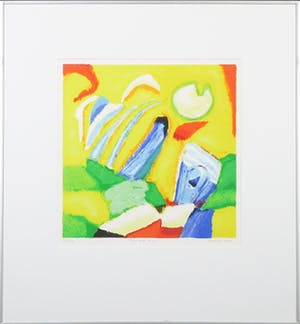 Saskia Bremer - Zeefdruk, New age b.2. - Ingelijst kopen? Bied vanaf 1!