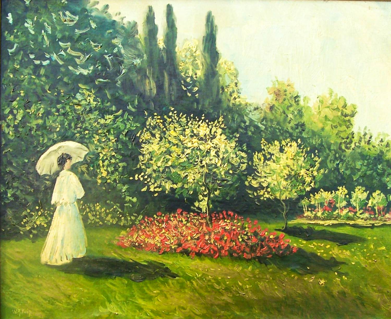 Willem Knip - Dame in tuin. (naar Claude Monet ) kopen? Bied vanaf 120!