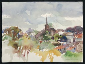 Han Krug - Ad Kikkert en Hen Euverman, Lot van drie aquarellen kopen? Bied vanaf 50!