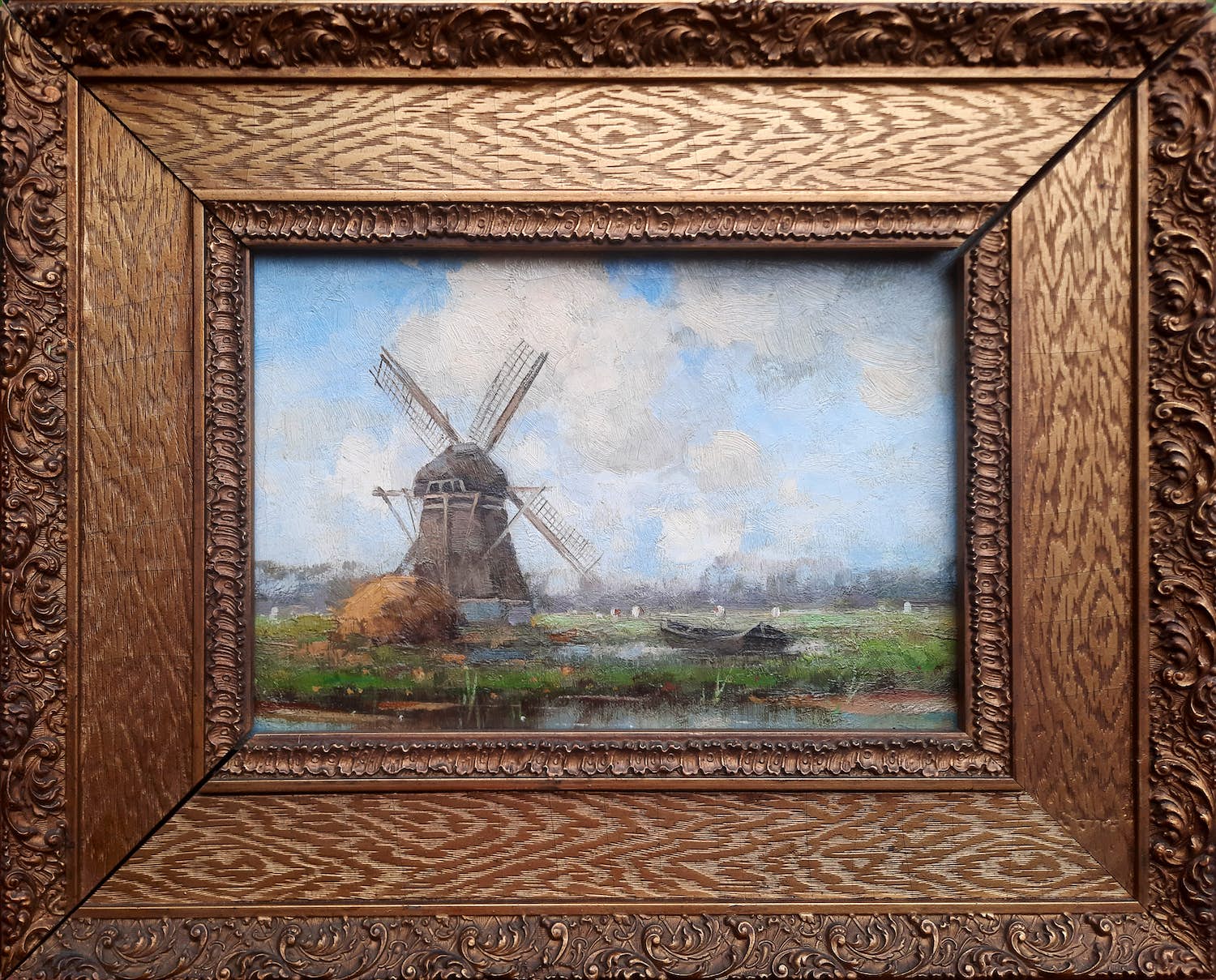 Niet of onleesbaar gesigneerd - Zomerlandschap te Abcoude - ingelijst - 19616 kopen? Bied vanaf 1!