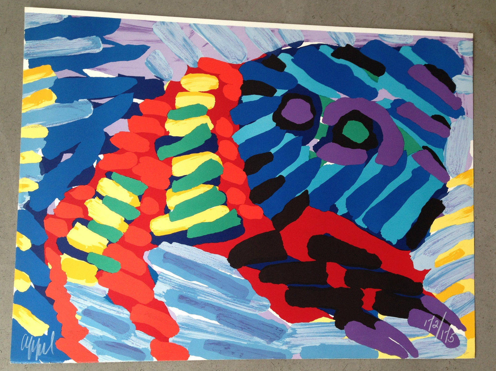 Karel Appel - 'See Me Running Again' - handgesigneerde litho - 1978 kopen? Bied vanaf 495!