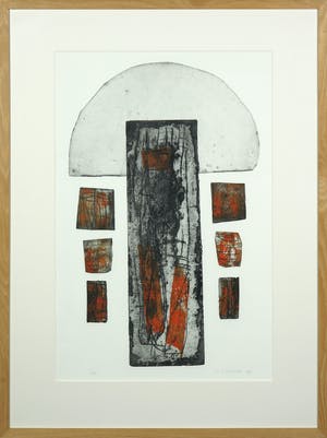 Vera van Heusden - Kleurenets, Zonder titel - Ingelijst kopen? Bied vanaf 35!