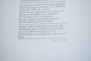 Marius van Beek - Gesigneerde bibliofiele uitgave 93/200 - gratis verzending NL kaufen? Bieten Sie von 50!