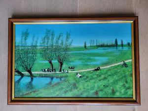 Jan Ouwersloot - acryl op paneel, gesigneerd rechtsonder kopen? Bied vanaf 20!