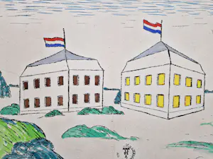 Pieter Holstein - Grote handgekleurde Ets - Falsch / Richtig - kleine oplage (16/40) gesigneerd kopen? Bied vanaf 40!