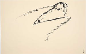 Melle Oldeboerrigter - Inkttekening op papier, z.t. Beweging kopen? Bied vanaf 100!