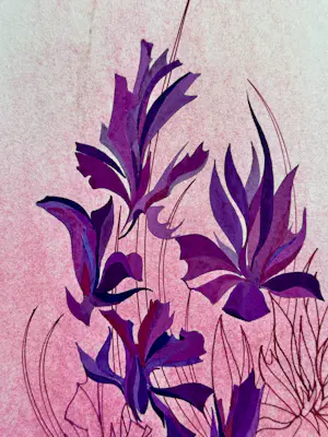 Eugène Eechaut - Abstrakte Komposition eines Blumenstraußes in Gouache 1970 / Galerie Pfeiffer Brüssel kopen? Bied vanaf 70!