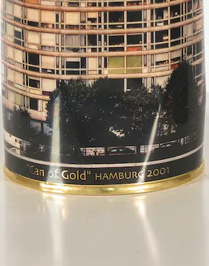 Marcel Wanders - Verguld staal met geprint label, Can of Gold Hamburg kopen? Bied vanaf 150!