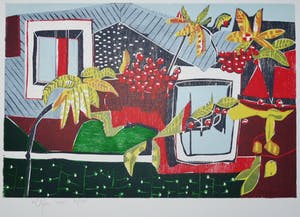 Vincent van Ojen - Stilleven met bladeren en bessen. kopen? Bied vanaf 55!