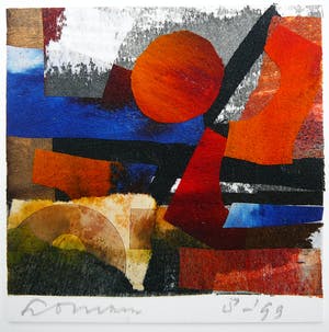 Jan Loman - Geen titel -vlieseline collage- kopen? Bied vanaf 75!