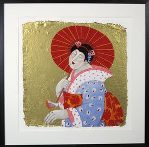 Ada Breedveld - Zeefdruk, Femmes Japonnais II - Ingelijst kopen? Bied vanaf 50!