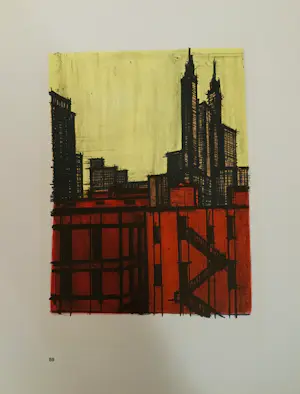 Bernard Buffet - New York VII, 1965. Lithografie. kopen? Bied vanaf 25!