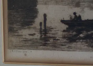 C.L. Dake - Ets naar een schilderij van Jean-Baptiste Corot, Landschap – ingelijst - ca 1890 kopen? Bied vanaf 25!