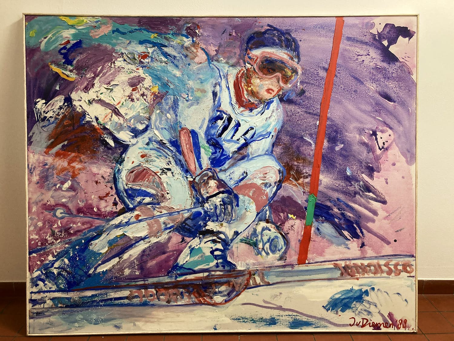 Jan van Diemen - Skiër verkocht voor € 500!
