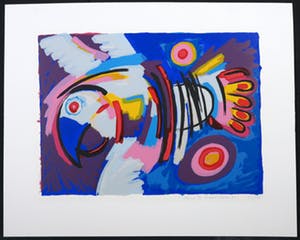 Frank Rosen - Lot van vier zeefdrukken, De Rode Ruiter, het Kind en Rocco II kopen? Bied vanaf 40!