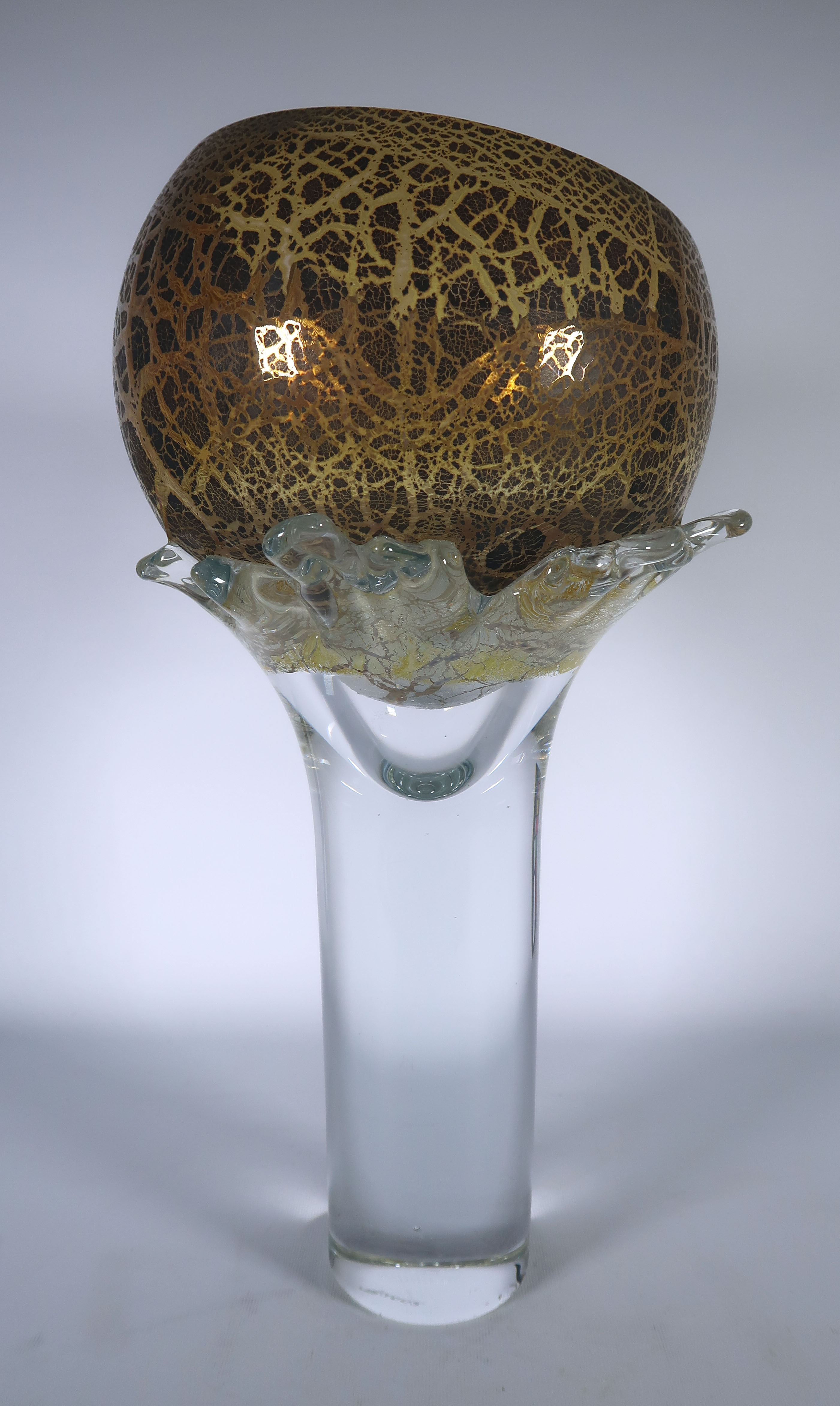 Peter Huntelaar - Glas, unica Schaal op voet kopen? Bied vanaf 150!