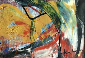 Fien Huth - Olieverf op doek - Gesigneerd - Origineel verkocht voor € 145!