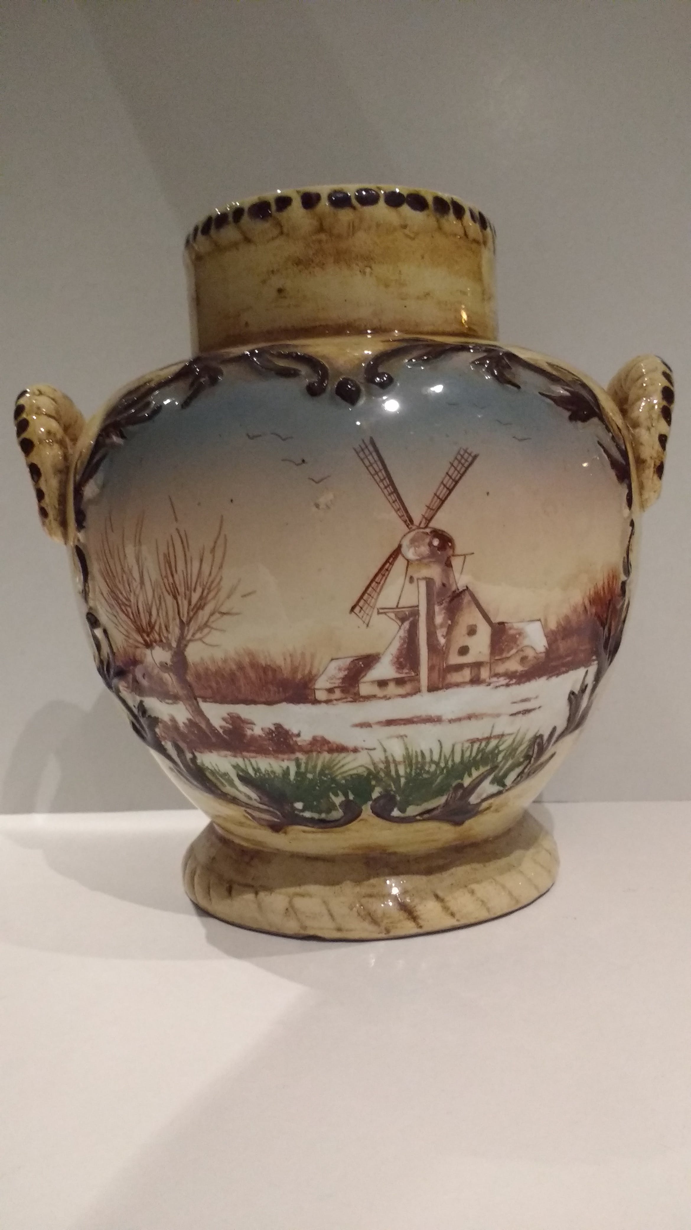 Niet of onleesbaar gesigneerd - Landerij met molen in sneeuwlandschap kopen? Bied vanaf 1!