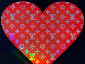 Diederik Van Apple - World Love Red LV – Limitierte Auflage 1/10 kopen? Bied vanaf 480!