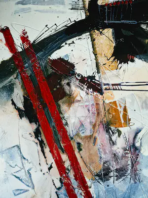 Niet of onleesbaar gesigneerd - Fraai expressionistisch abstract olieverf op paneel - gesigneerd kopen? Bied vanaf 1!