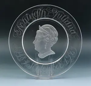 Royal Leerdam - Glas - Herdenkingsbord Juliana kopen? Bied vanaf 65!