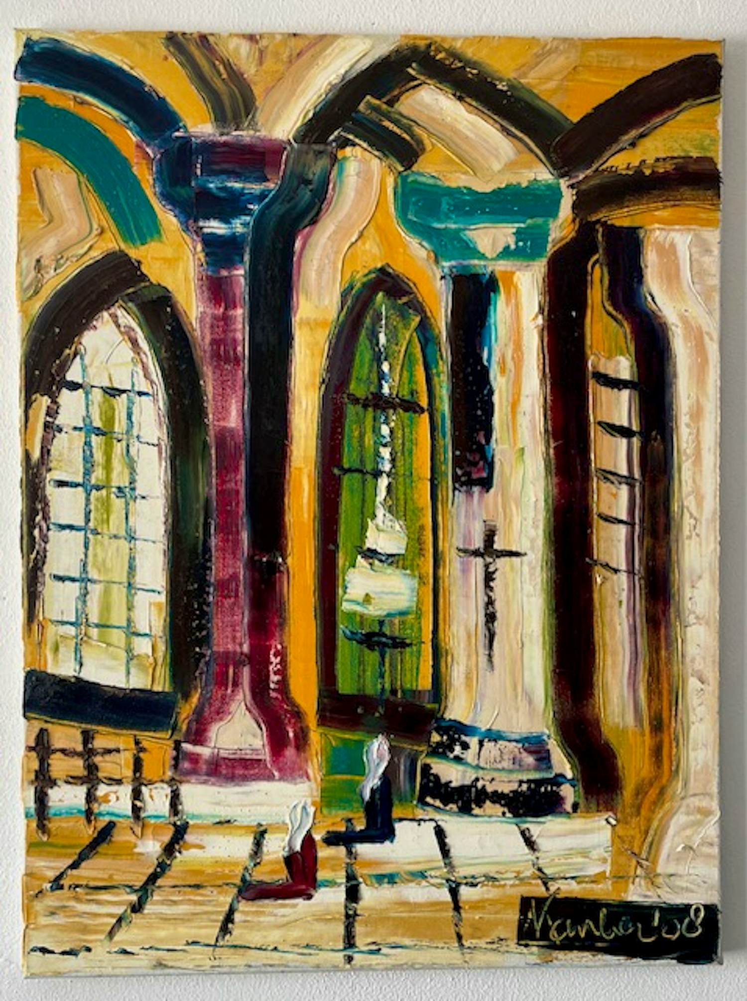 Jacob Kanbier - Kerkinterieur kopen? Bied vanaf 250!