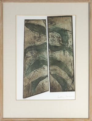 Caroline Koenders - Ets en aquatint, Bladeren - Ingelijst kopen? Bied vanaf 20!