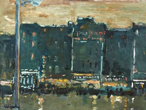 Huub Hierck - Stadsgezicht bij avond kopen? Bied vanaf 265!