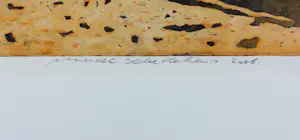 Marcel Schellekens - Aquatint, Strandstoel- Ingelijst kopen? Bied vanaf 150!