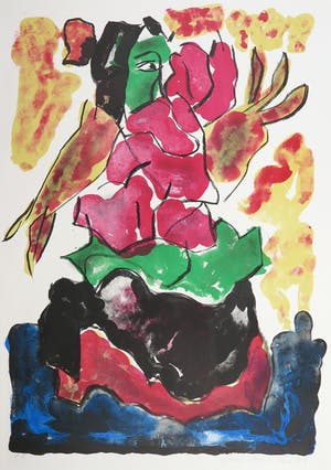 Jan Sierhuis - Litho, Flamenco kopen? Bied vanaf 40!