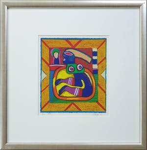 Clemens Briels - Figuren "XIX" (2002) - Ingelijst kopen? Bied vanaf 95!