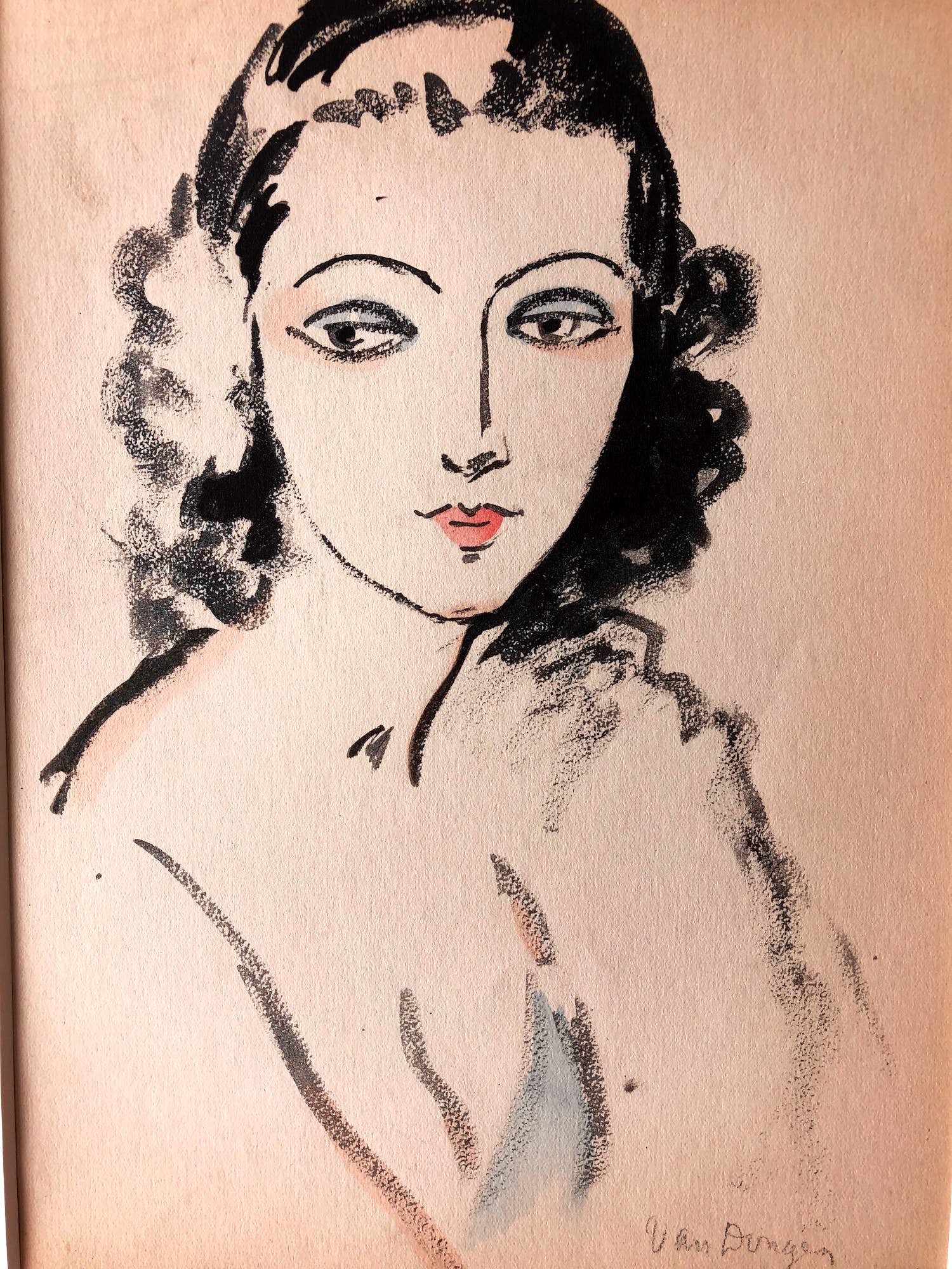 Kees van Dongen - Pochoir - Portrait de femme kopen? Bied vanaf 950!