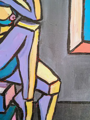 Laurent Chimento - Portrait cubiste de femme nue kopen? Bied vanaf 420!