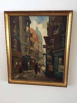 Max Moreau - Stadsgezicht Parijs verkocht voor € 100!