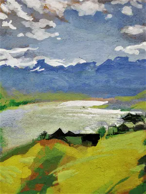 Karel van Seben - Leuk, omstreeks 1980 geschilderd olieverf "Fjordenlandschap Noorwegen" kopen? Bied vanaf 43!