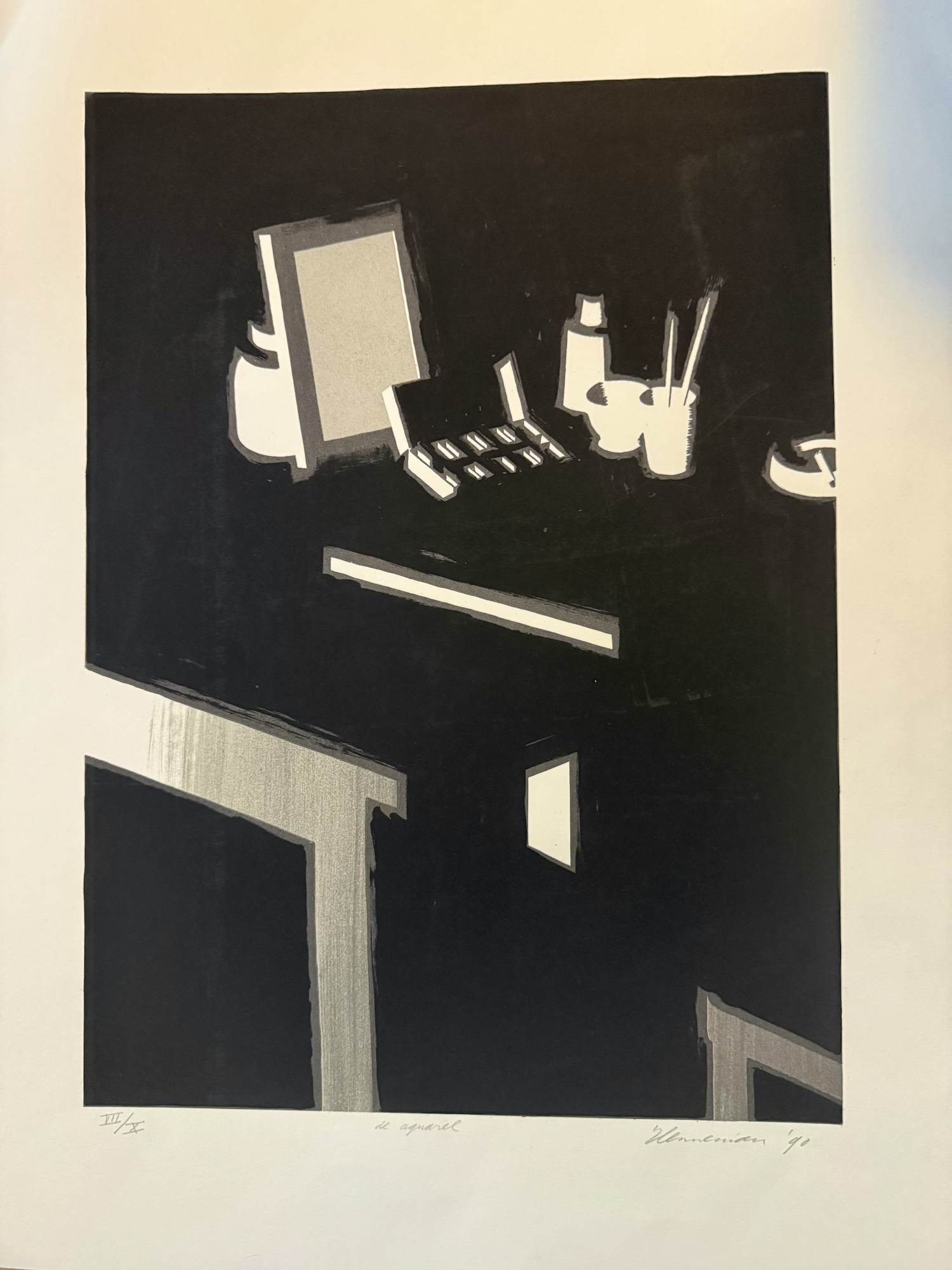 Jeroen Henneman - de aquarel kopen? Bied vanaf 60!