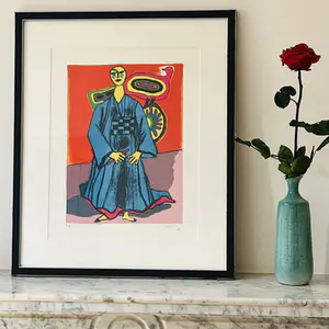 Corneille - Vrouw en kimono en vliegers - Herinnering aan Japan kopen? Bied vanaf 230!