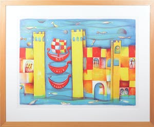 Marianne Aulman - Litho, Atlantis XIV - Ingelijst (Groot) kopen? Bied vanaf 1!