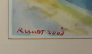 Ruudt Wackers - Aquarel op papier, Liggend naakt - Ingelijst kopen? Bied vanaf 120!