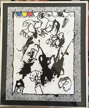 Pierre Alechinsky - Litho, ingelijst kopen? Bied vanaf 95!