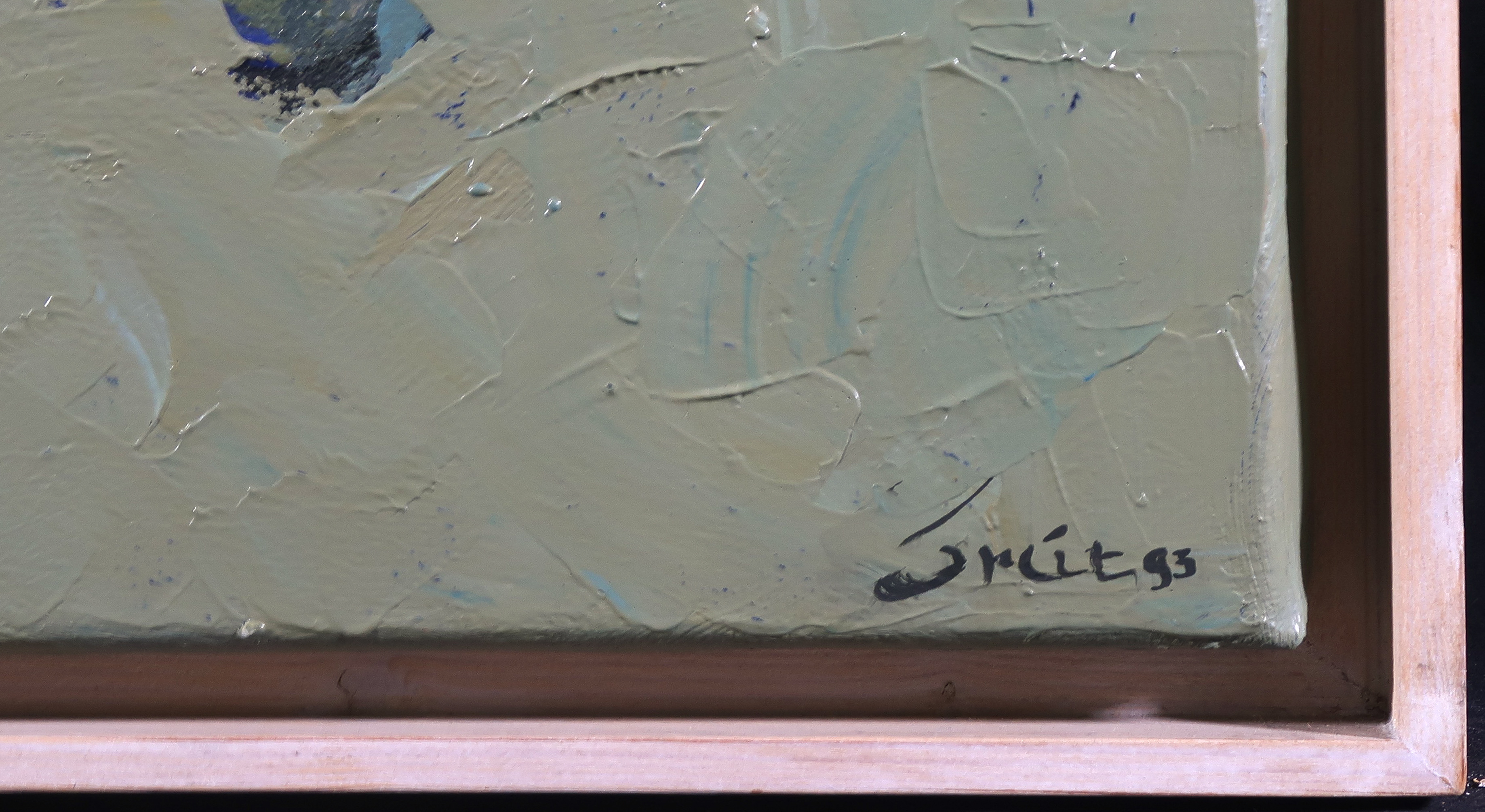 Koos Smit - Acryl op doek, Abstracte compositie - Ingelijst kopen? Bied vanaf 50!