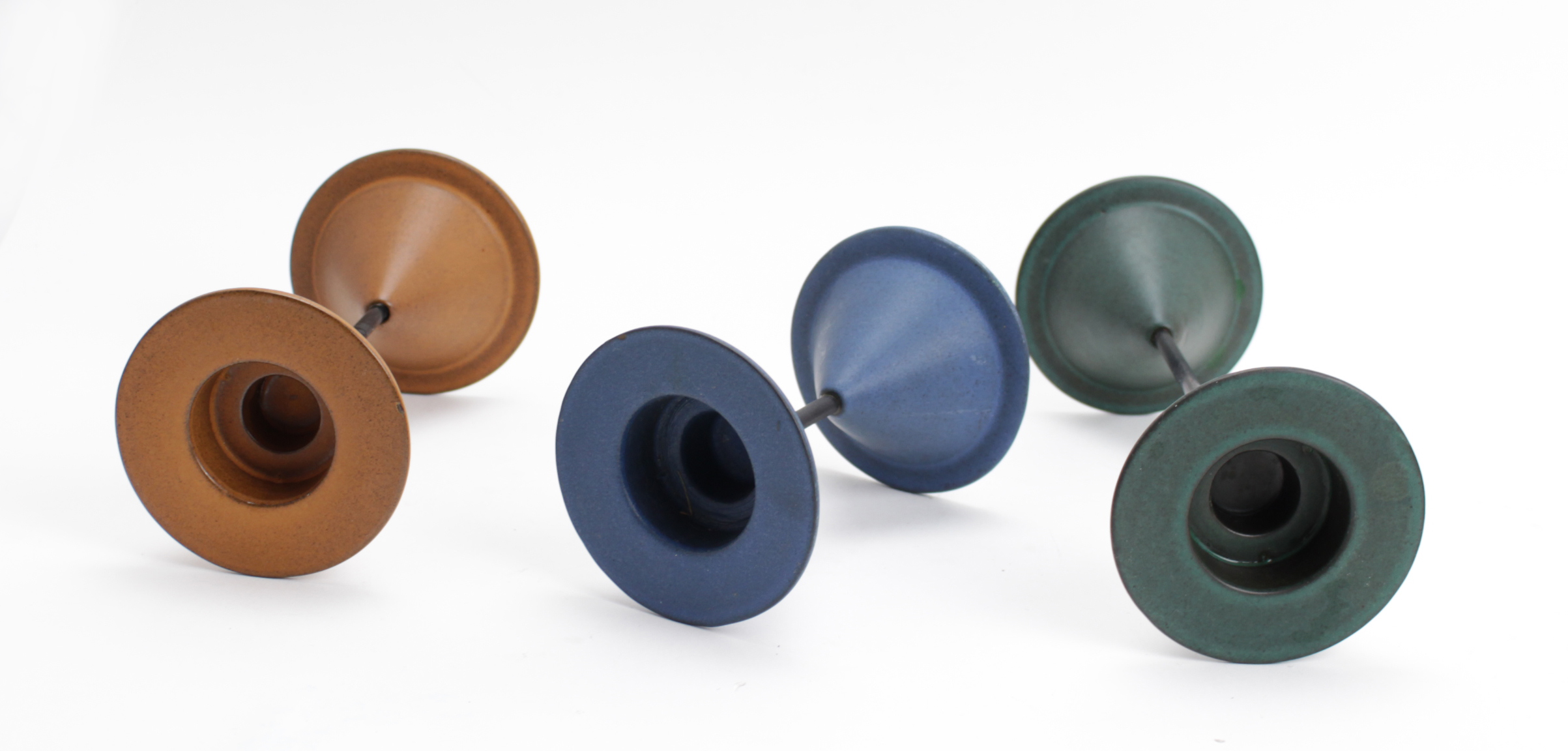 Cor Unum - 3 tweezijdige kandelaren – Theo Potmeer kopen? Bied vanaf 10!