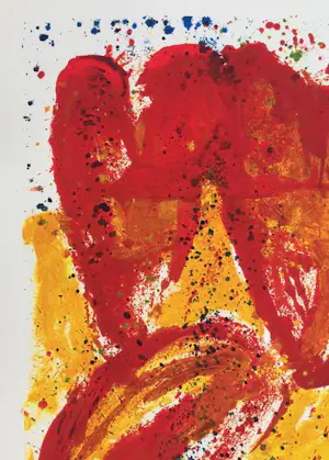 Jan Cremer - ‘Hartentulp’ - grote zeefdruk uit 1992 - gesigneerd. kopen? Bied vanaf 195!