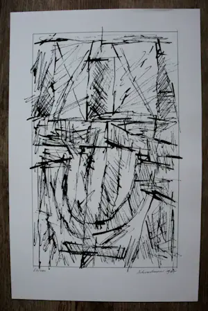 Buy Jan Schoonhoven - Zeefdruk: Formatie C? Bid from 250!